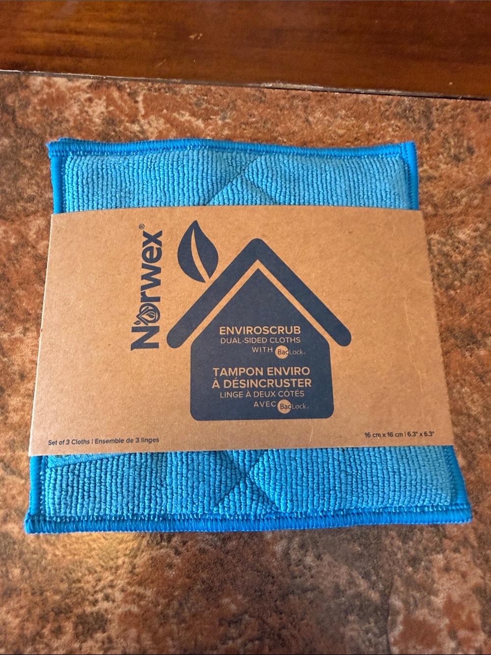 Norwex Turquoise EnviroScrub Dual-Sided Cleaning Cloth